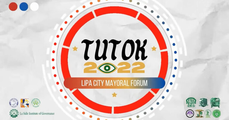 Lipa mayoral candidates face off in DLSL Tutok 2022